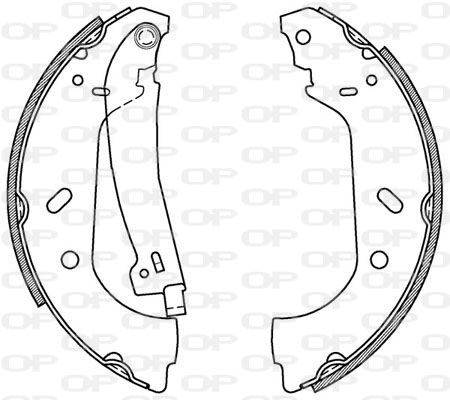 OPEN PARTS Piduriklotside komplekt BSA2159.00